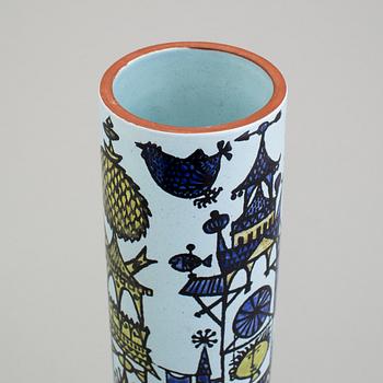 STIG LINDBERG, a "Karneval" faience vase, Gustavsberg 1950/60s.