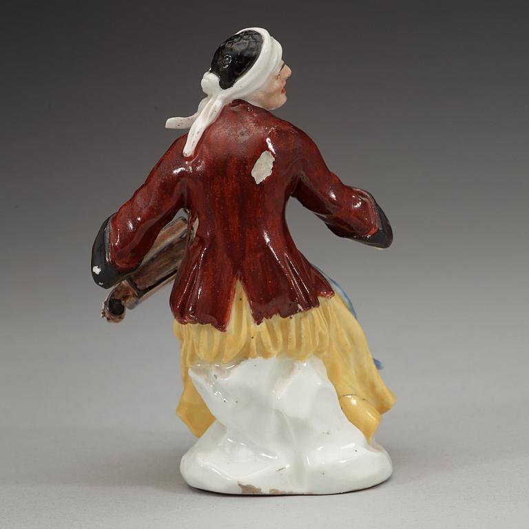 FIGURIN, porslin. 1740-tal, troligen Meissen.