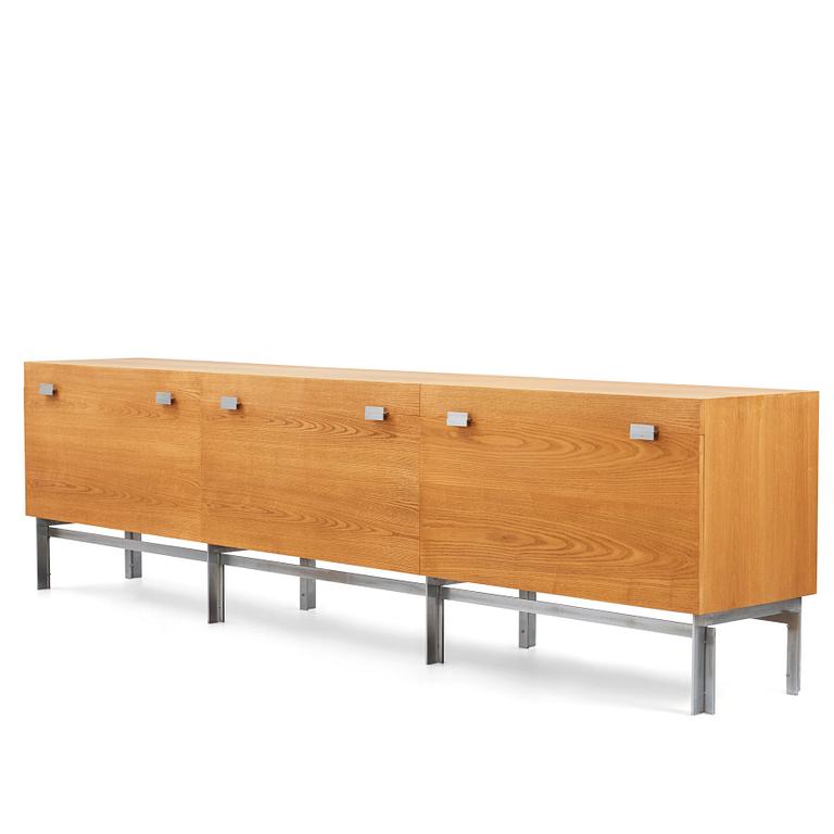Preben Fabricius & Jørgen Kastholm, attributed to, a large sideboard, presumably executed by cabinetmaker Poul Bachmann, Denmark 1966–1970.