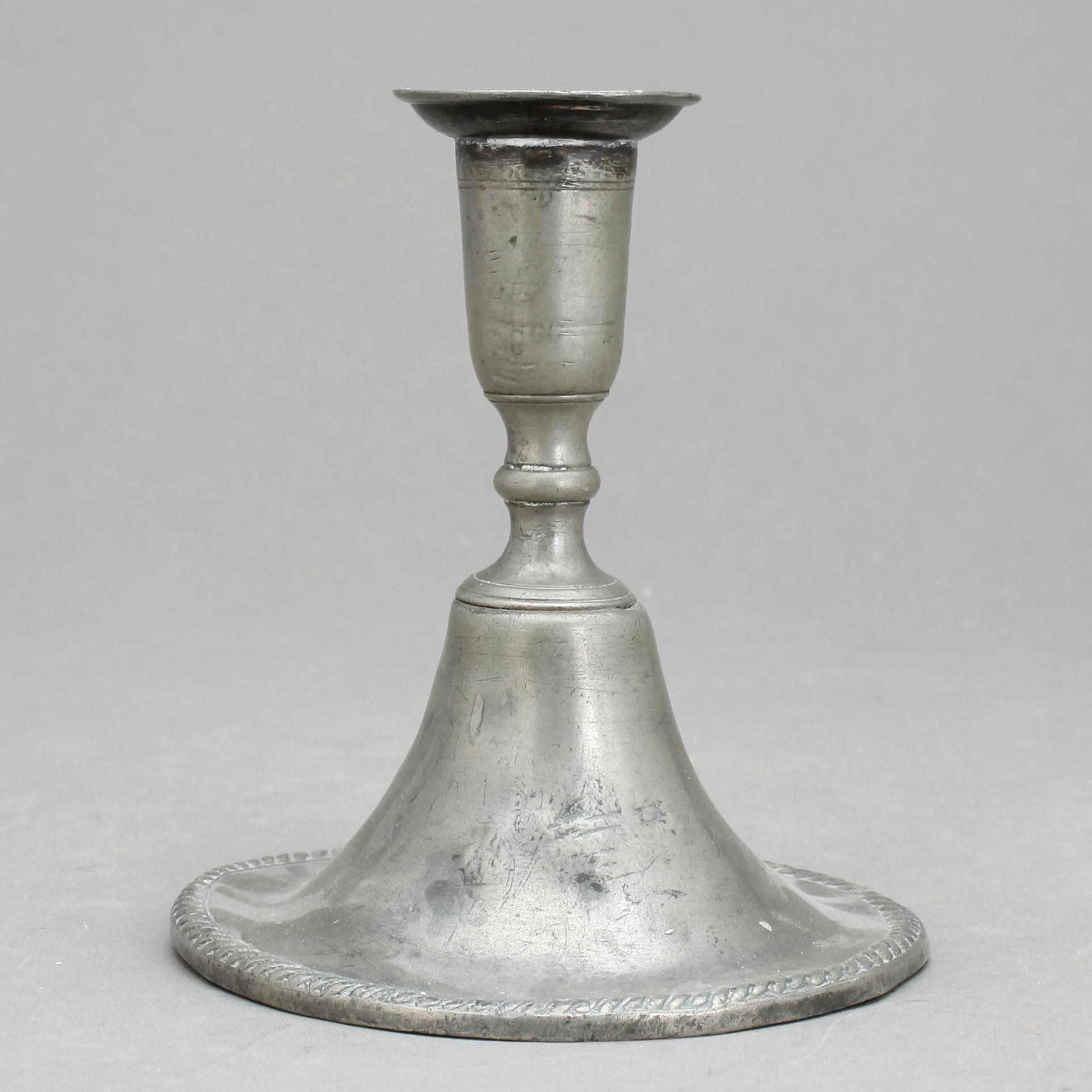 LJUSSTAKE, tenn, Carl Gustaf Malmborg, Stockholm, 1786.