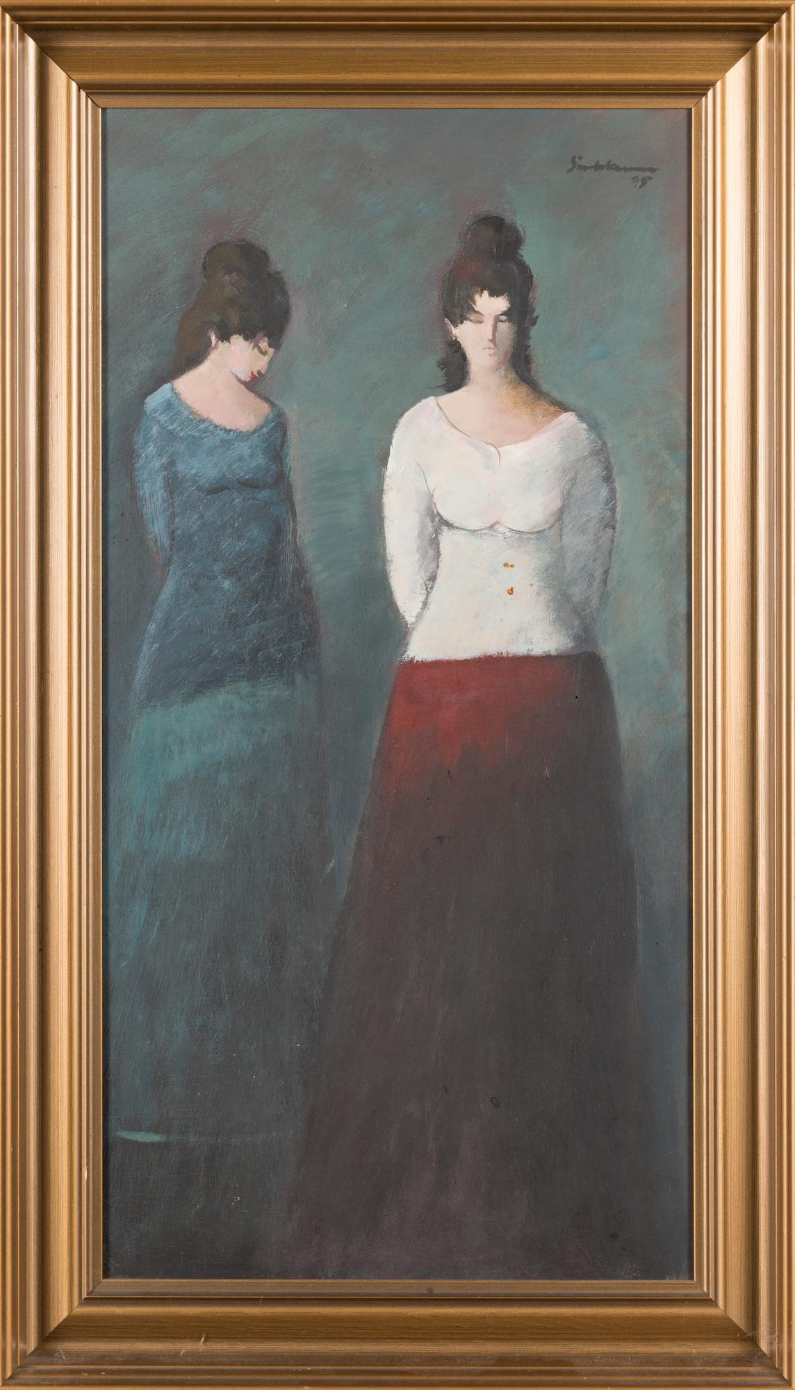 PAAVO SIRKKUNEN, öljy levylle,  signeerattu ja päivätty-75.