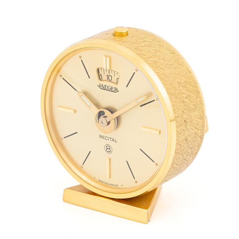 Jaeger-LeCoultre, Recital, travel alarm clock, 75 mm.