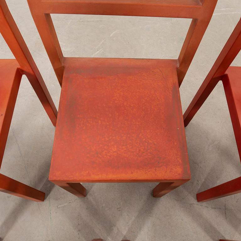 Boris Berlin & Poul Christiansen (Komplot design), chairs 7 pcs "Non" for Källemo 2000s.