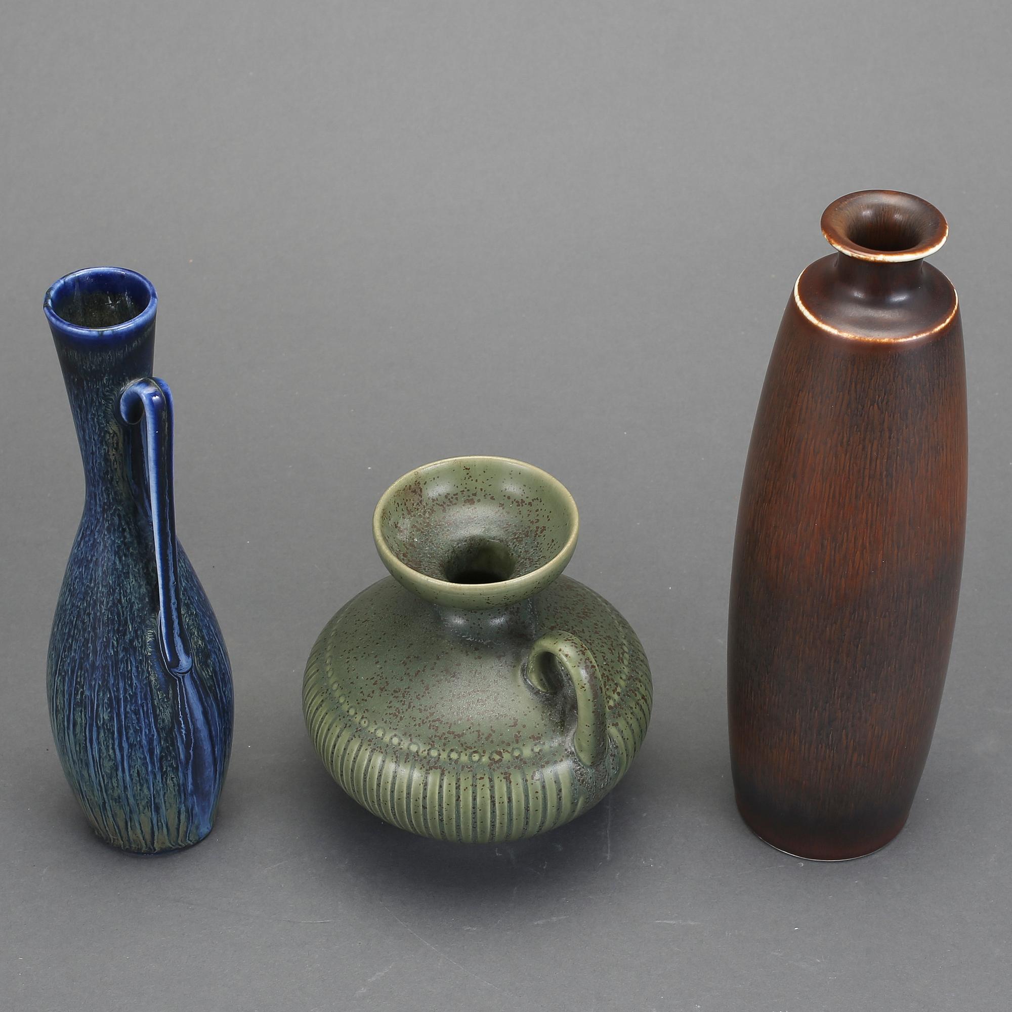 VASER 3 ST, Carl-Harry Stålhane och Gunnar Nylund, Rörstrand, 1950-60-tal.