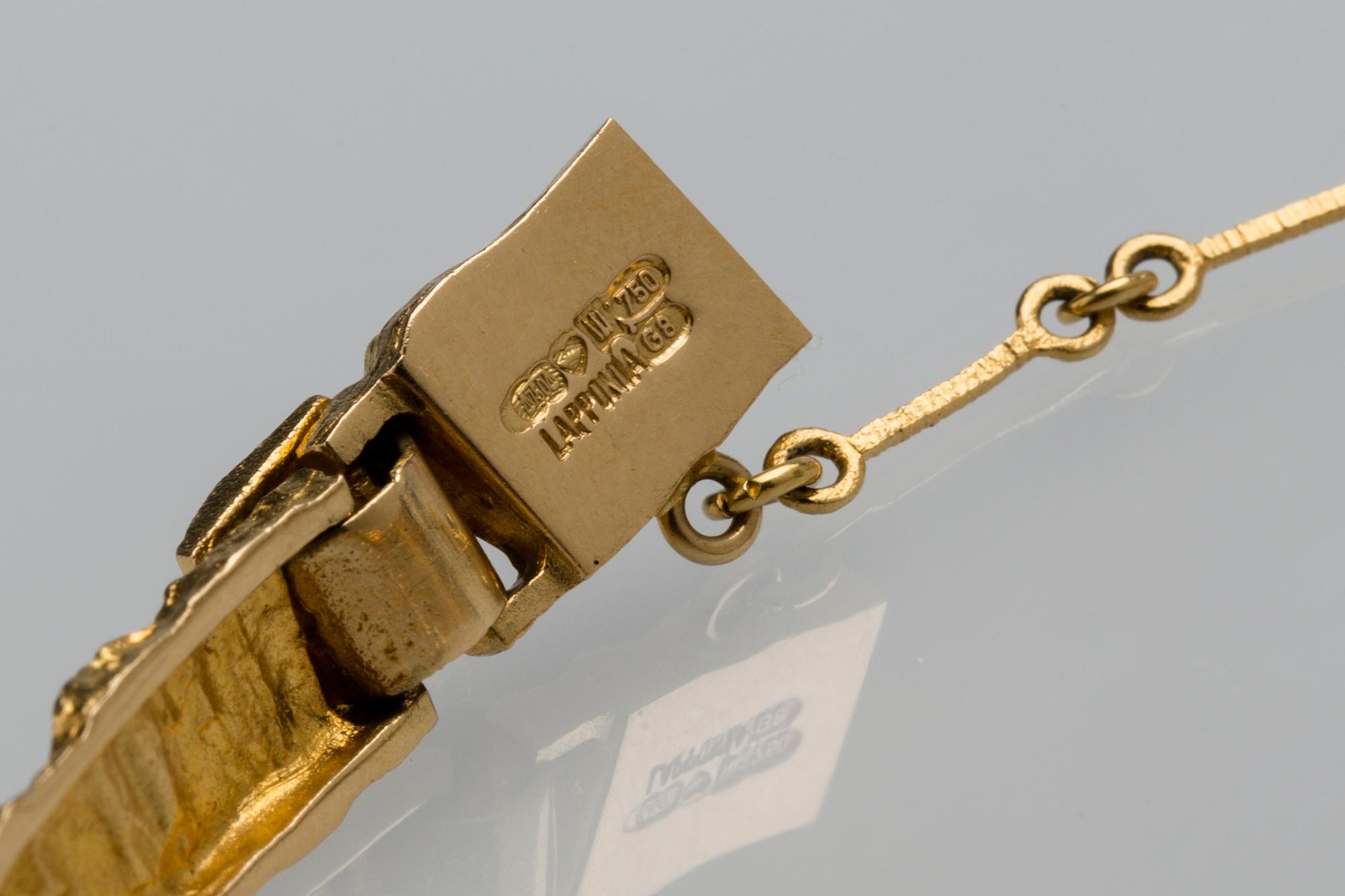 ARMBAND, 18 K guld, Björn Weckström, Lapponia, 1984. Vikt ca 25 g.