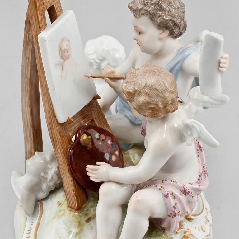 FIGURIN, porslin, Meissen, 1900-talets första hälft.