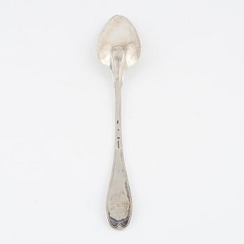 Pehr Zethelius, a silver serving spoon,  Stockholm, 1803.