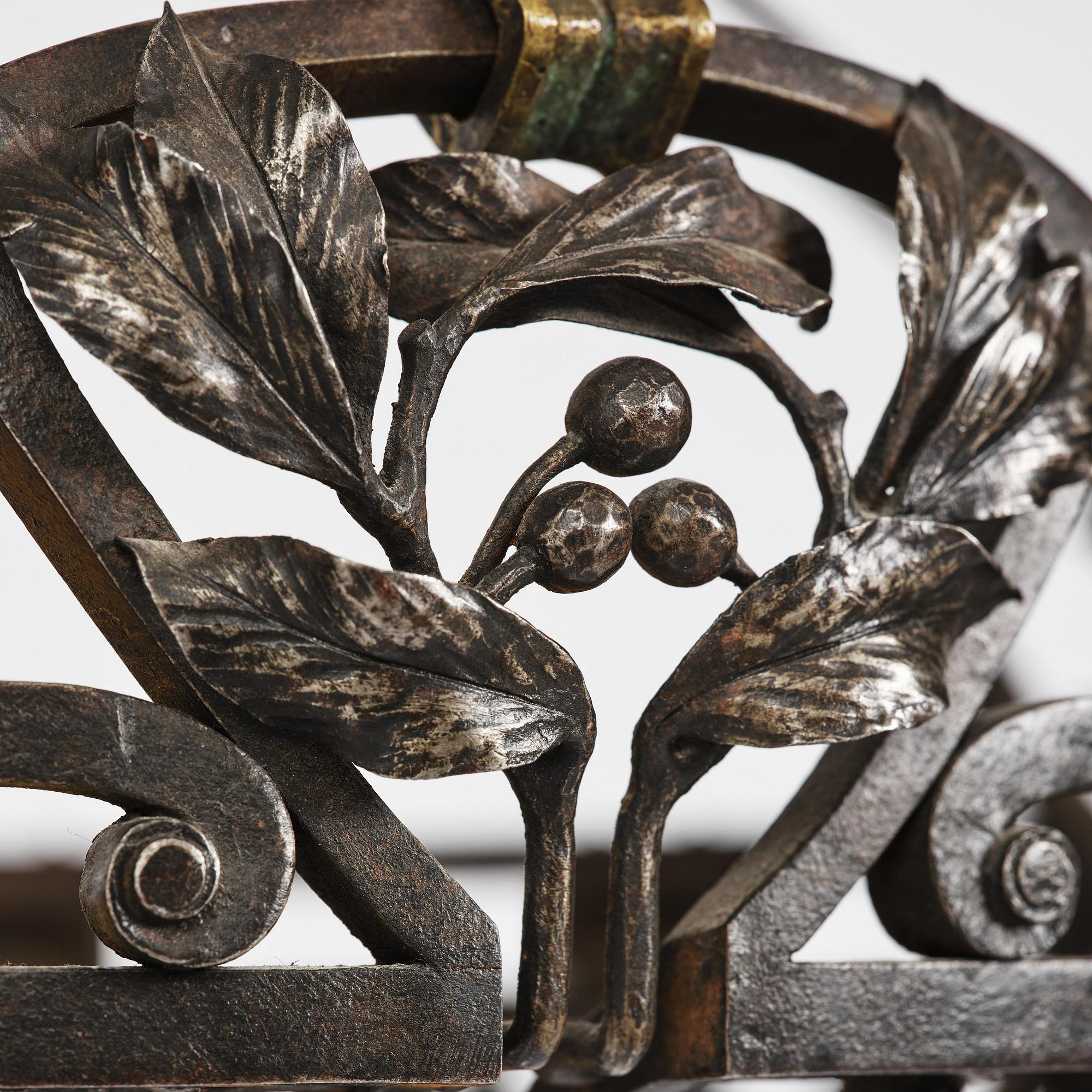 Daum Frères, taklampa, Art Nouveau, Nancy, Frankrike, 1910-tal.