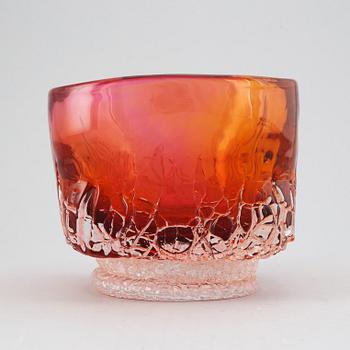 Göran Wärff, a unique glass bowl, Kosta, Sweden.