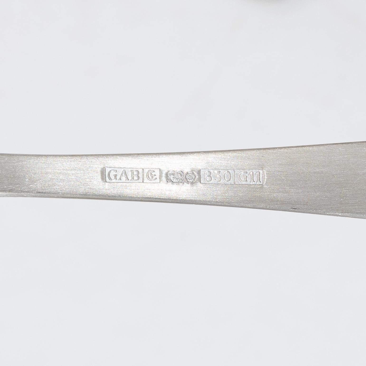 A 37-piece silver cutlery service, model Rosenholm, GAB, Eskilstuna, 2004-06.
