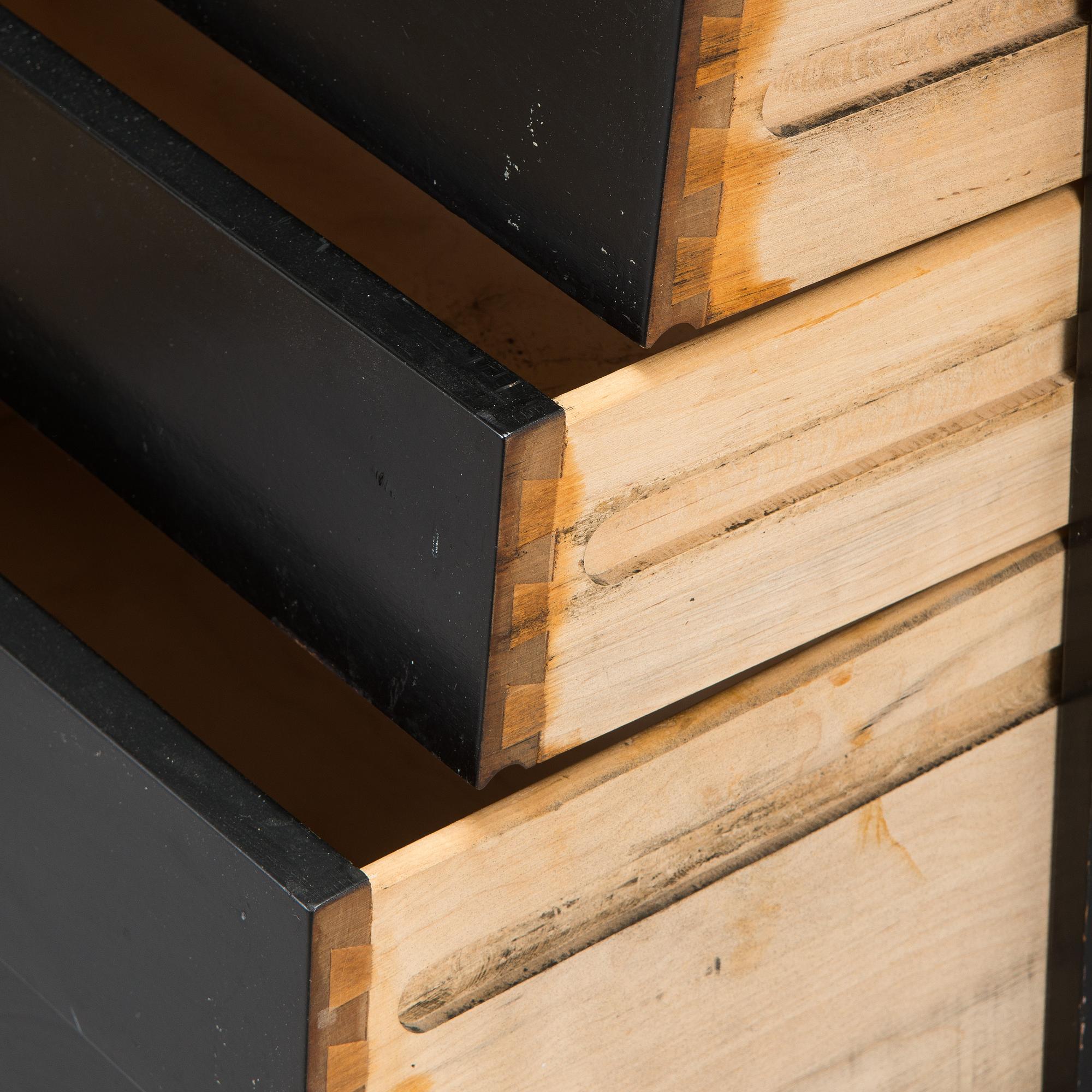 Ilmari Tapiovaara, a pair of 1960s drawers/bedside tables, model 1503, for Asko, Finland.