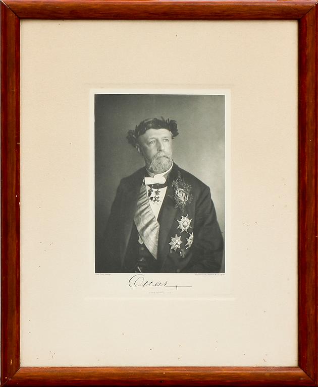 FOTO, Oscar II, sign, GWK Gleerup, Lund, 1893.