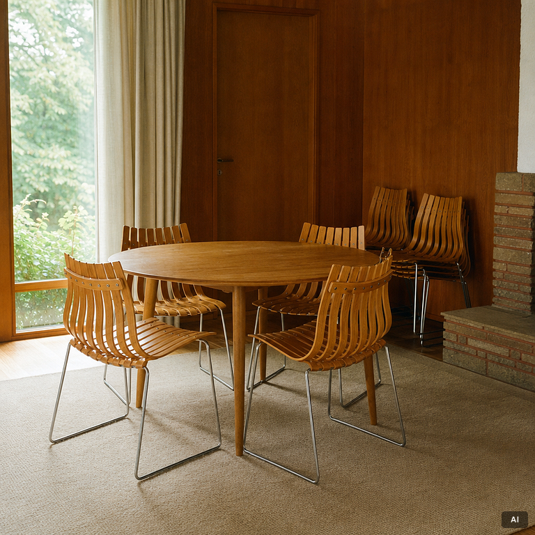 Hans Brattrud, ten chairs, 'Scandia Junior', Hove Möbler, Norway.