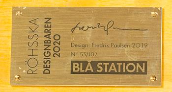 FREDRIK PAULSEN, "Röhsska"Designbaren, stol, Blå Station 2020, Stol 53/102.