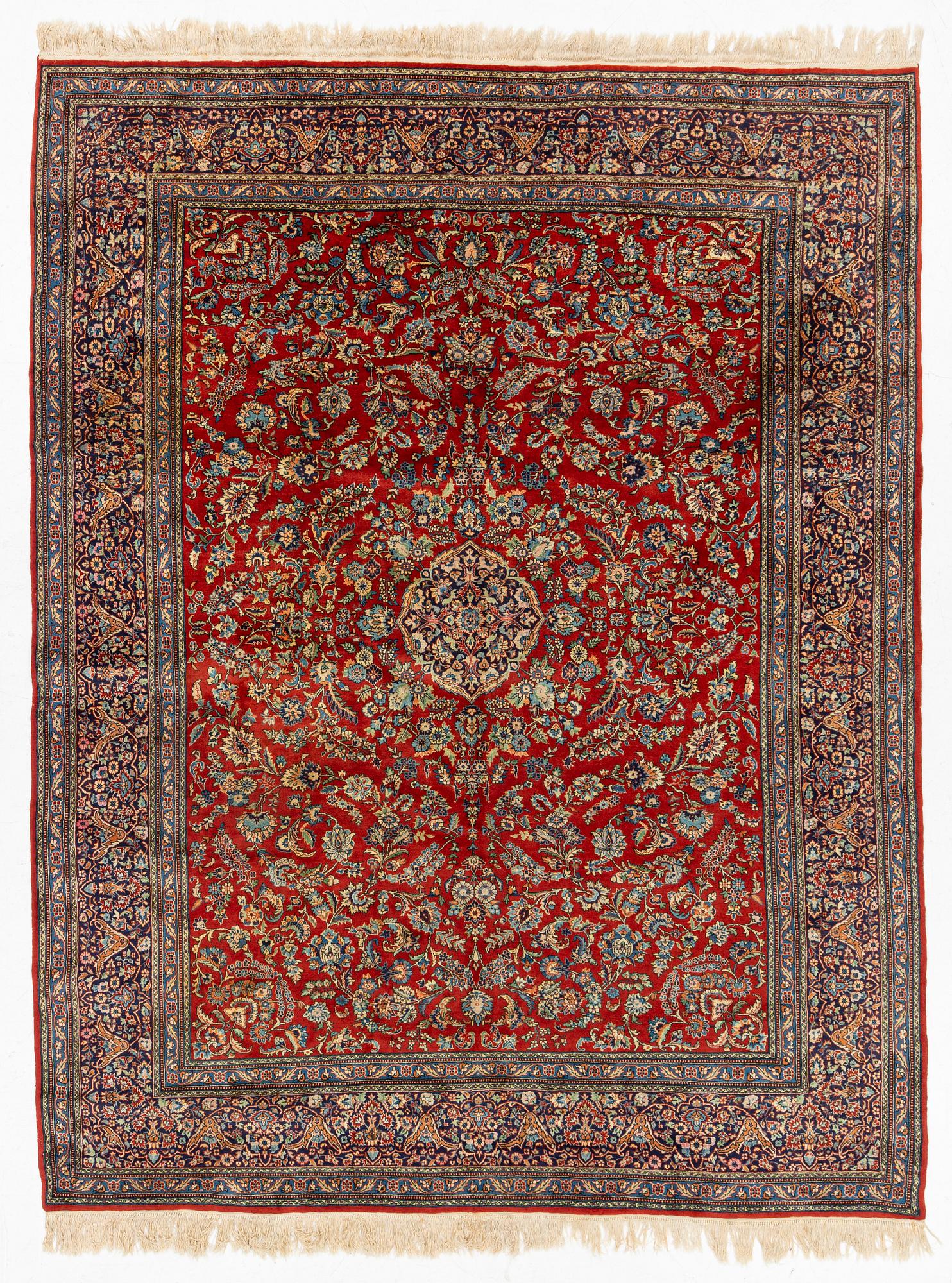 A carpet, Indo Tabriz, c. 281 x 216 cm.