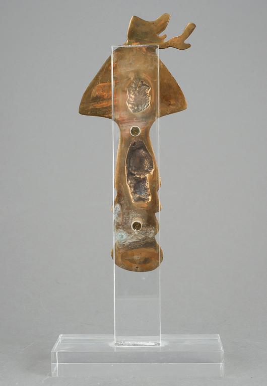 FERNANDEZ ARMAN, skulptur, guldpatinerad brons, signerad och numrerad 115/200. Utförd 1986.