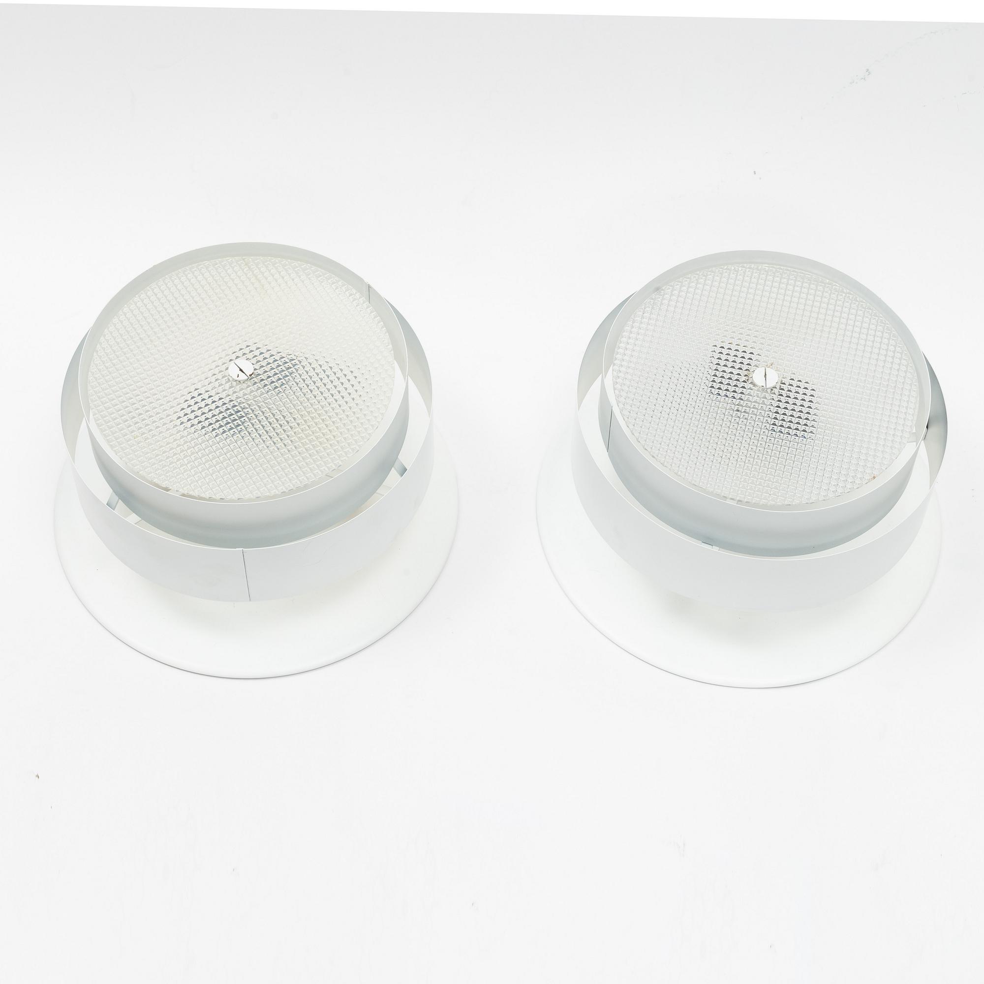 A pair of ceiling lamps by Hans-Agne Jakobsson, Ateljé Lyktan, end of the 20th Century.