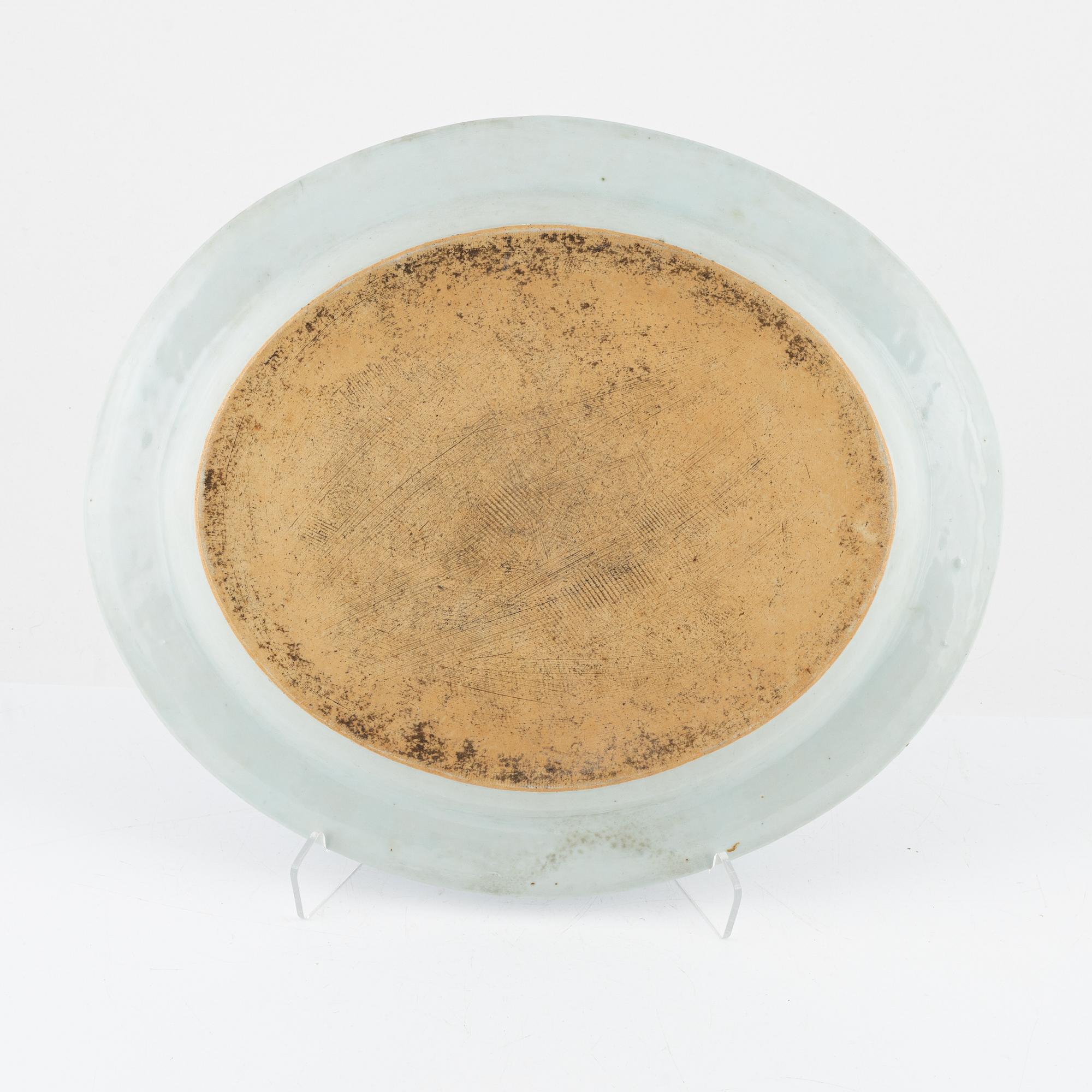 Parts of a dining service, 45 pieces, porcelain, China, mostly Qianlong (1736-95).