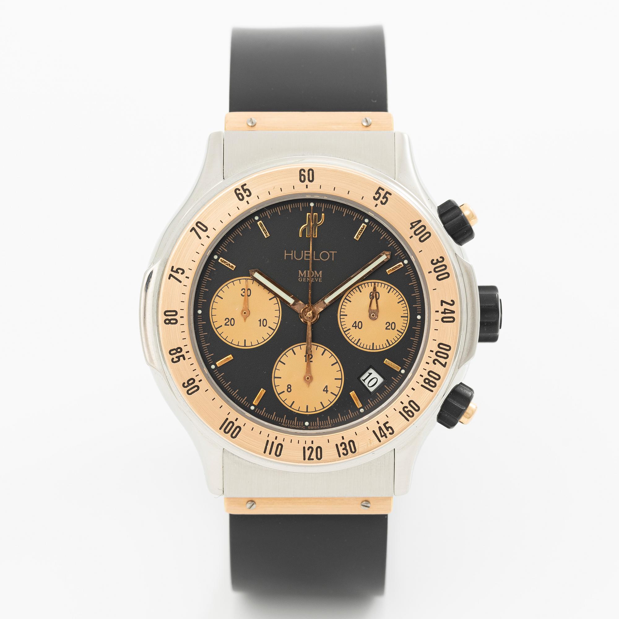 Hublot, MDM, Super B, chronograph, wristwatch, 42 mm.