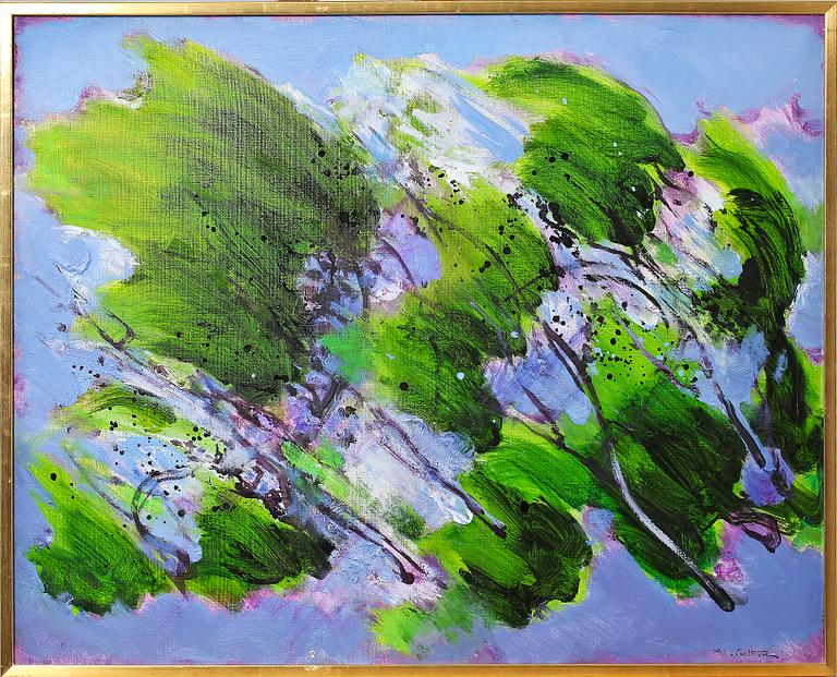 MAURICE SARTHOU, olja på duk, sign.