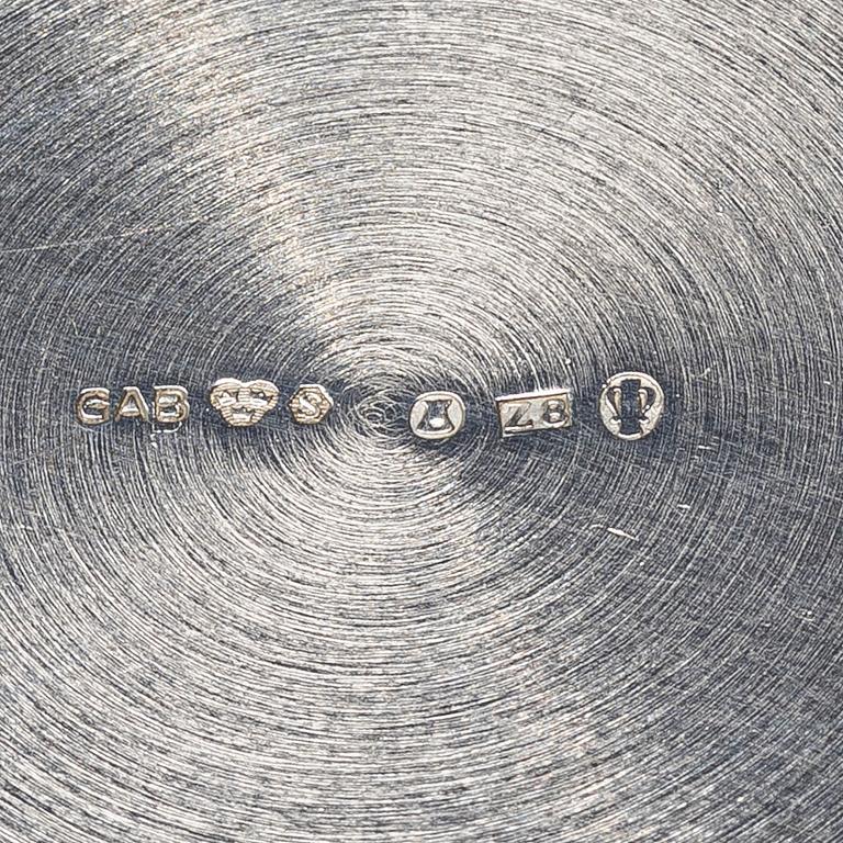 Three silver bowls , including GAB, 20th century.