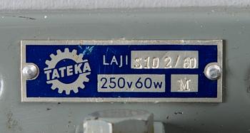 SWIVEL WALL LAMP / INDUSTRIAL LAMP, Tateka, 1950s/60s.