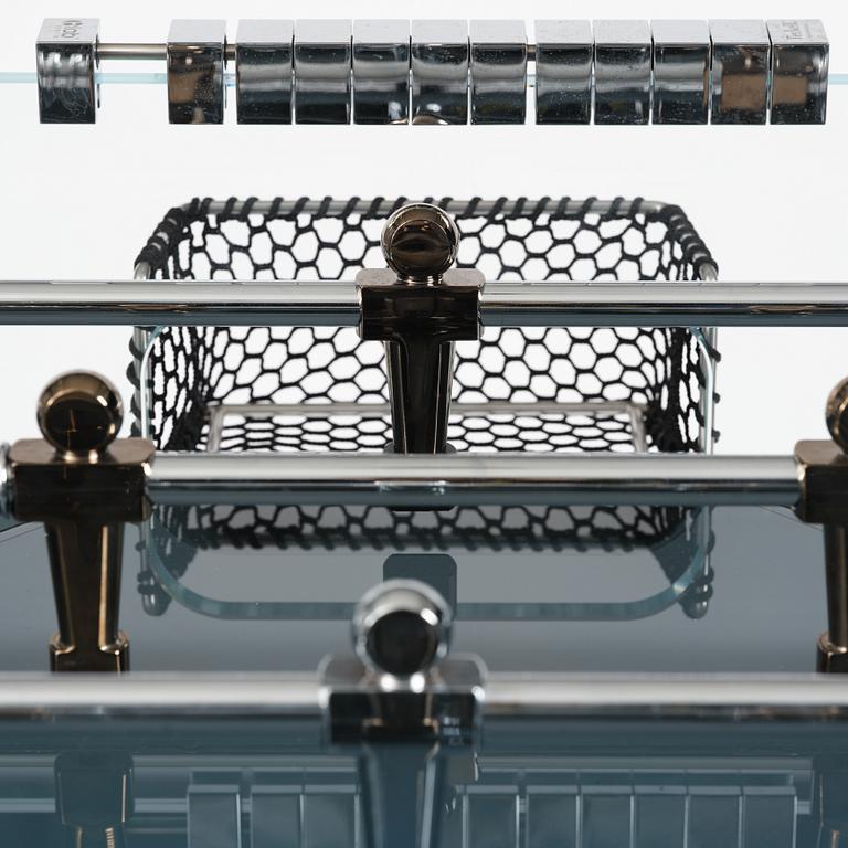 Adriano Design, foosball table, "Cristallino Classic", Teckell, Italy.