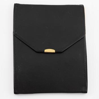 Multi-strand pearl necklace with two clasps set with carved coral, cabochon-cut tourmaline, and brilliant-cut diamonds.