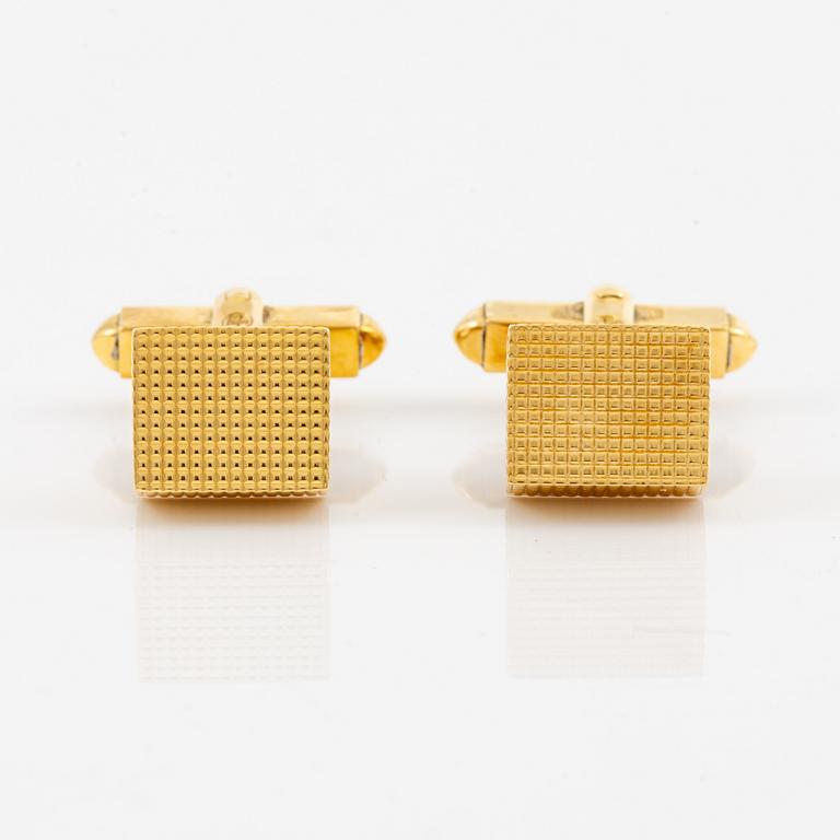 A pair of cufflinks 18K gold, Gübelin.