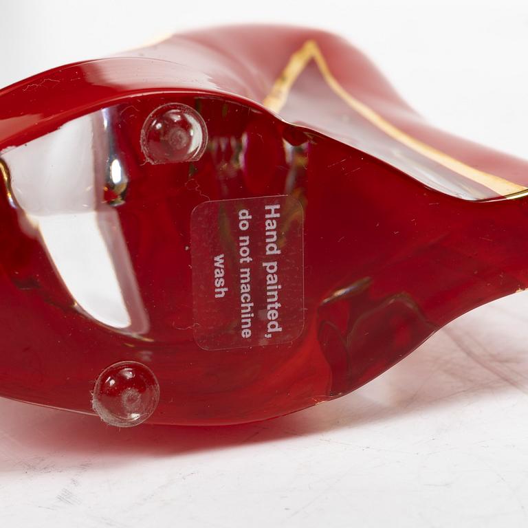 Åsa Jungnelius, glasskulpturer, 3 st, ”Make up”, Kosta Boda.