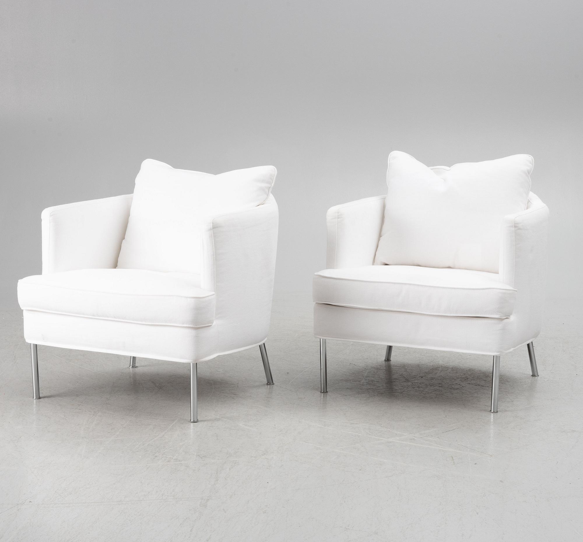Armchairs, a pair, "Julia", Sits, contemporary.