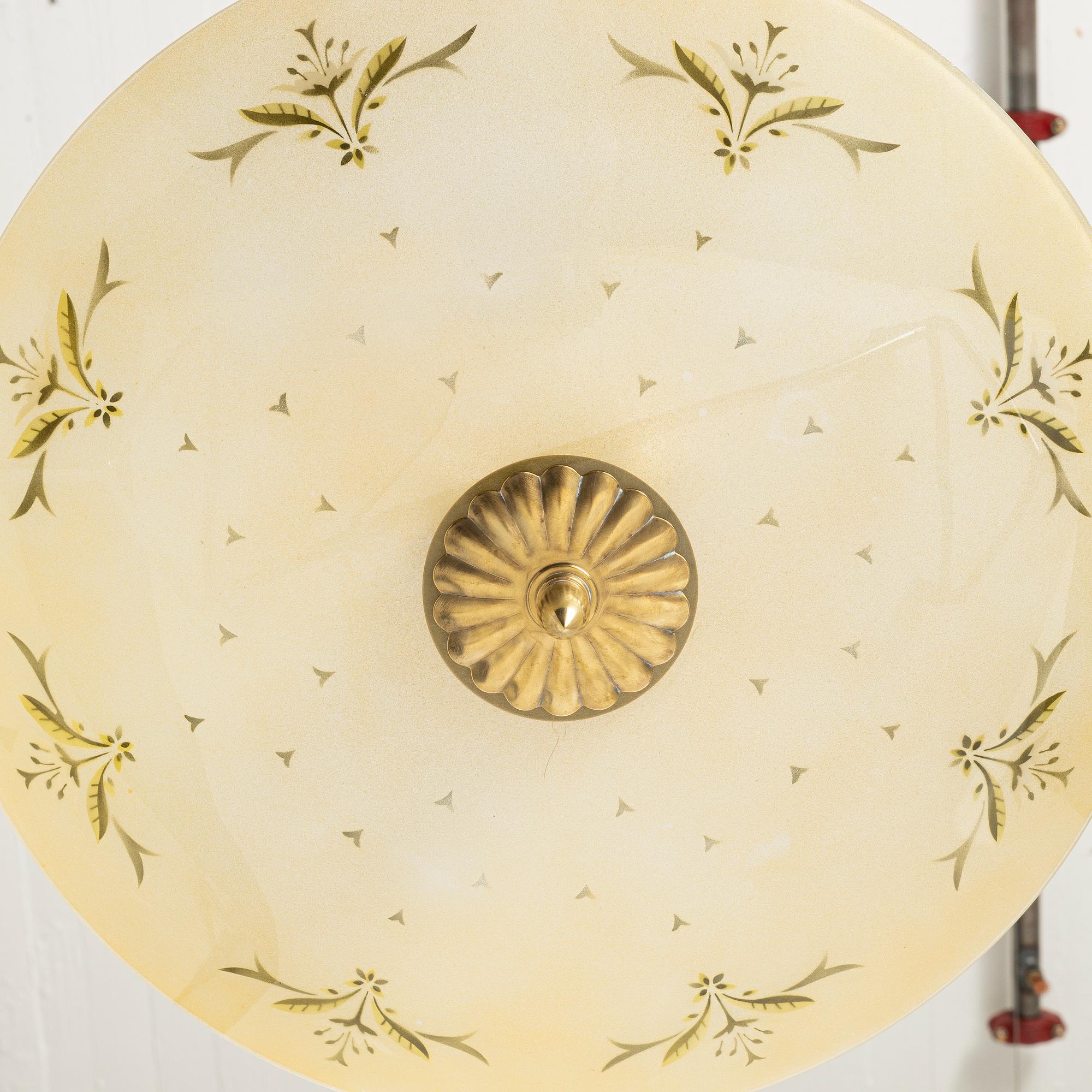 A ceiling lamp, Swedish Modern, 1940s.