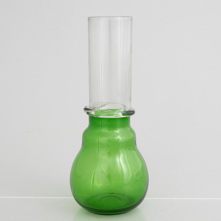 Oiva Toikka, an "OT 13" glass vase, Nuutajärvi Notsjö, Finland 1965, ed 38/100.