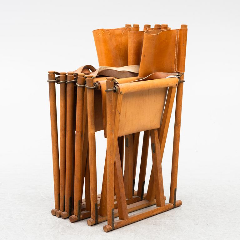 Mogens Koch, three 'MK16' folding chairs, Denmark.