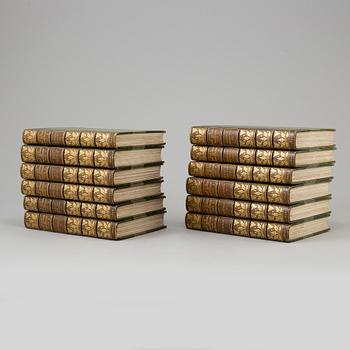 A set of 12 books,  "Life and works of Tennyson", Alfred Lord Tennyson a Memoir by his son. 1898-1899.