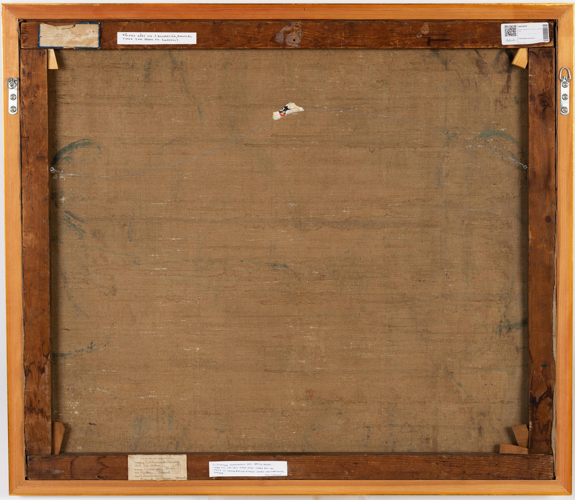 Birger Simonsson, oil on canvas.