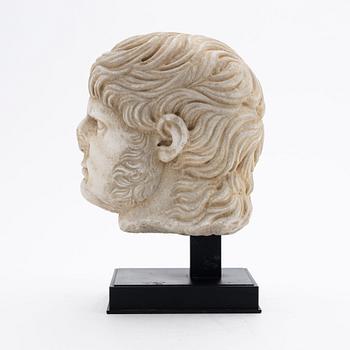 A 20th Century marble sculpture of the emperor Nero (54 - 68 B.C).