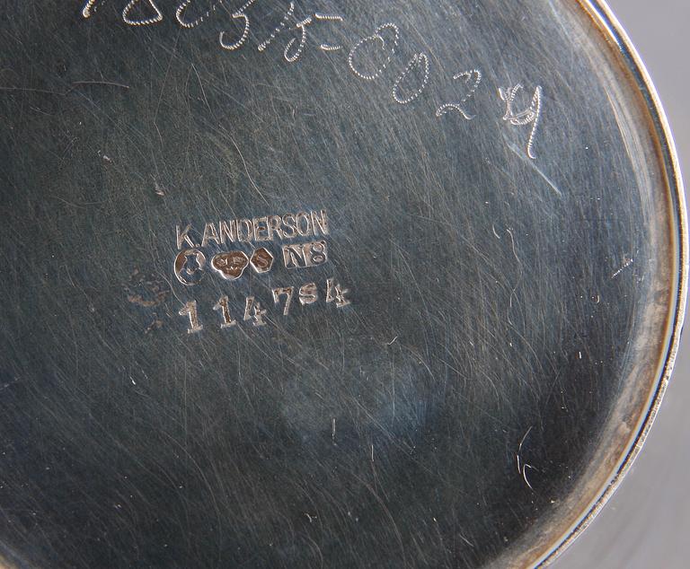 PARTI SILVER, 37 delar, bl a GAB och K Anderson, 1924-57. Ca 840 g.