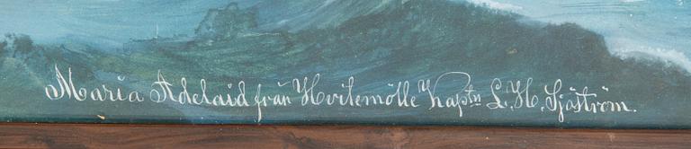 Lars Petter Sjöström, gouache, signerad L.P. Sjöström och daterad 1890.