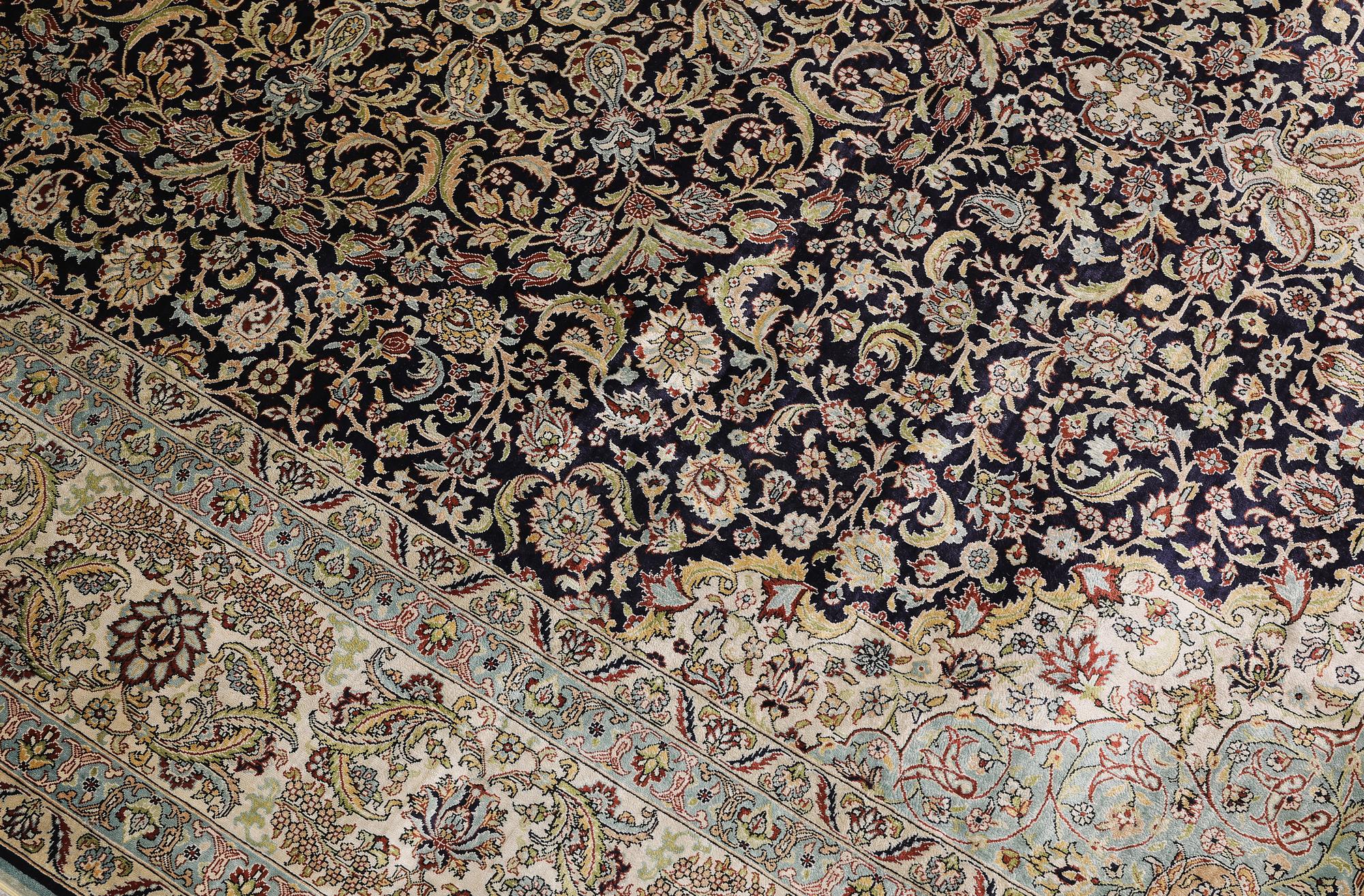 Rug, Oriental silk, 275 x 185 cm.
