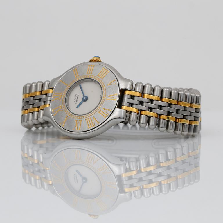 ARMBANDSUR, stål, Must de Cartier, Must 21.