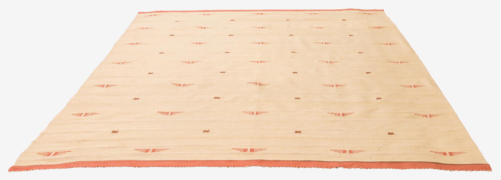 Hårgarnsmatta, Aaltonens Mattväveri, Kiikka, Finland. 360 x 240 cm.