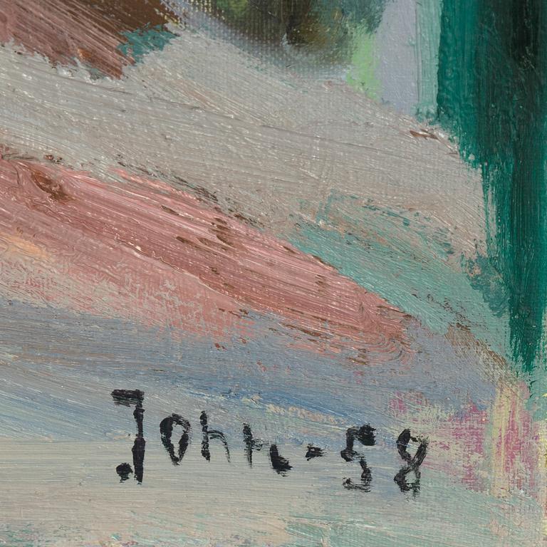 Gunnar Jonn, olja på duk, signerad och daterad 1958.