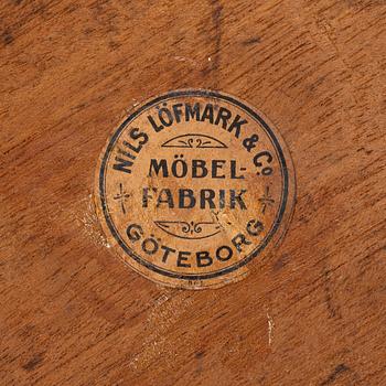 Six chairs, Nils Löfmark, Gothenburg, early 20th century.