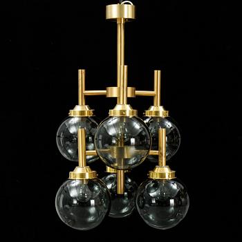 A Luxus brass ceiling light, second half of the 20th Century.