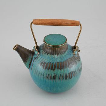 STIG LINDBERG, tekanna, stengods, 1950/60-tal.