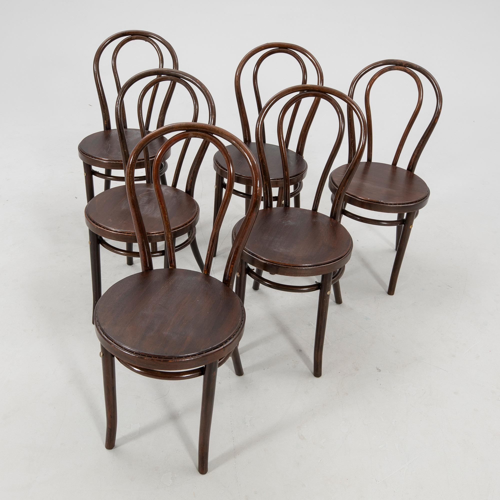 Stolar 6 st 1900-talets första hälft.