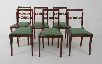 STOLAR, 6 st, empirestil. England.