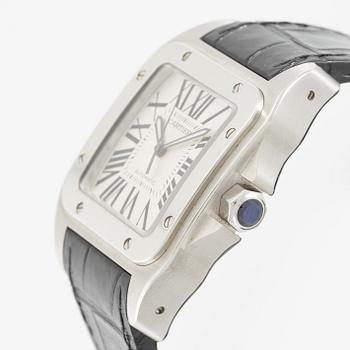 Cartier, Santos 100, wristwatch, 41.3 x 51.1 mm.