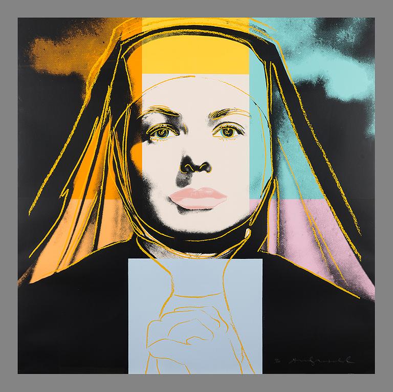 ANDY WARHOL, THE NUN, FROM: INGRID BERGMAN.